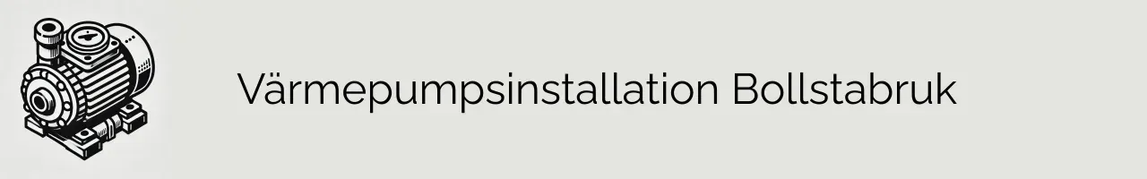 Värmepumpsinstallation Bollstabruk