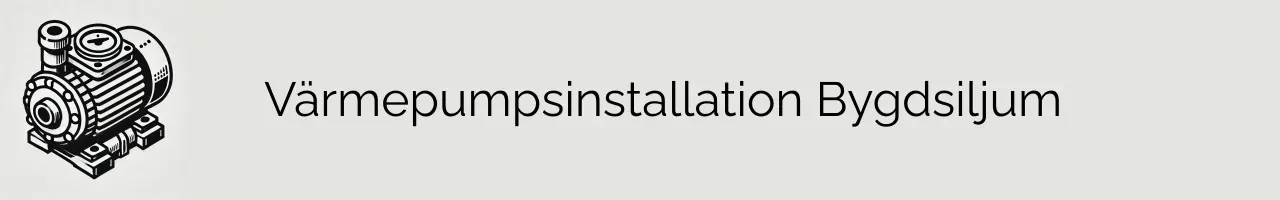 Värmepumpsinstallation Bygdsiljum