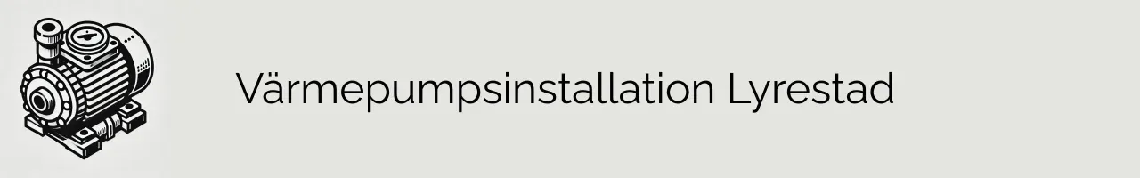 Värmepumpsinstallation Lyrestad