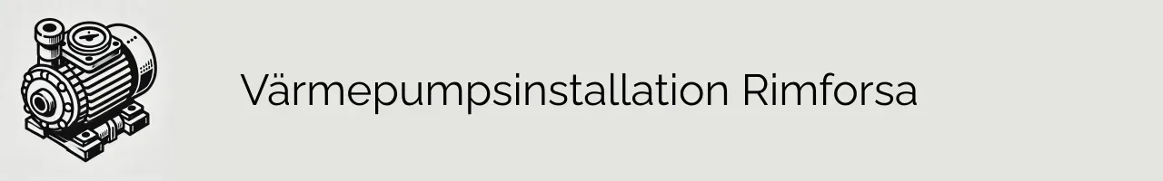 Värmepumpsinstallation Rimforsa