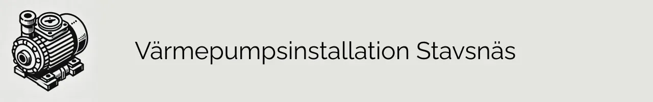 Värmepumpsinstallation Stavsnäs