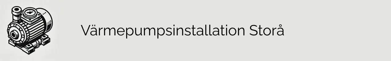 Värmepumpsinstallation Storå