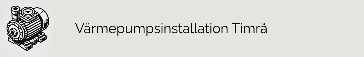 Värmepumpsinstallation Timrå